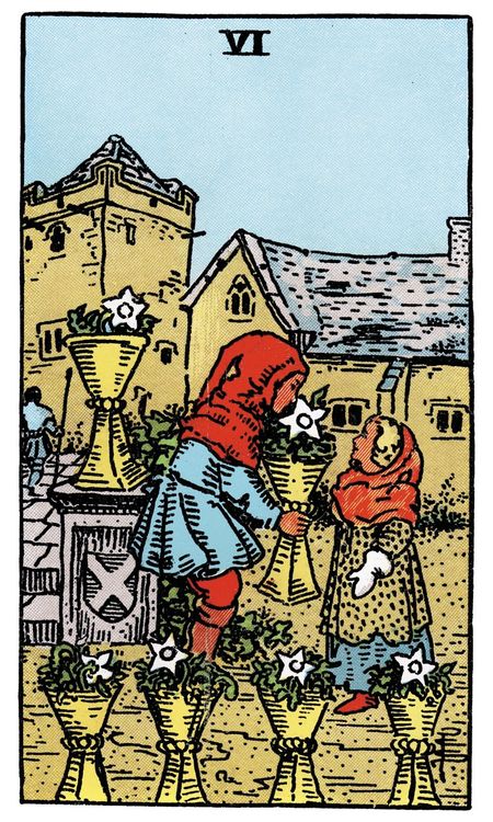 ไพ่ Six of Cups (หก (6)แห่งถ้วย)
