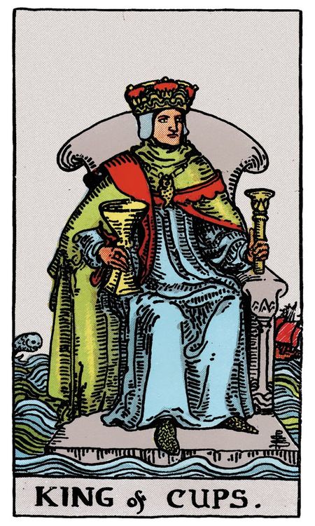 ไพ่ King of Cups (ราชา (King)แห่งถ้วย)