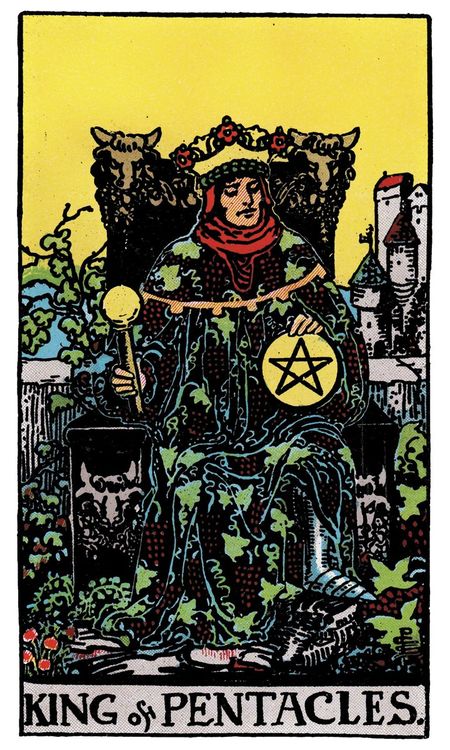 ไพ่ King of Pentacles (ราชา (King)แห่งเหรียญ)
