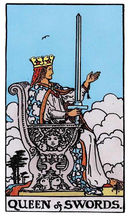 ไพ่ Queen of Swords (ราชินี (Queen)แห่งดาบ)
